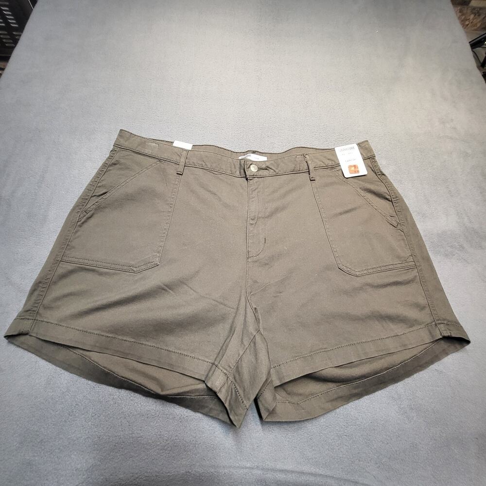 Signature Levis Shorts New Womens 22 Brown Everyday Shorts Stretch